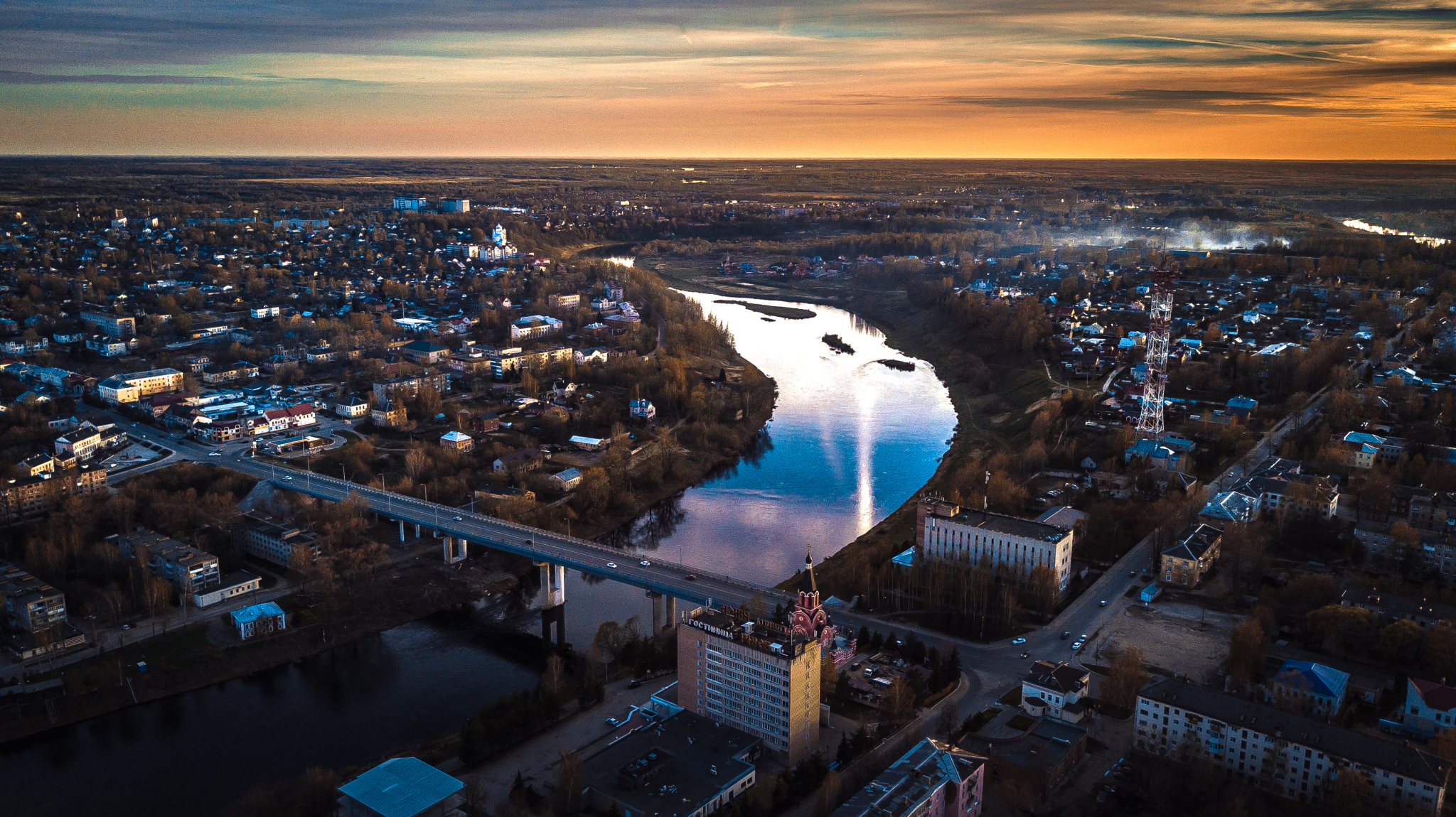 Река Волга во Ржеве