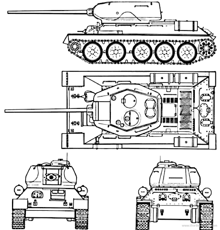 Чертежи модели т34 масштаба 1 16