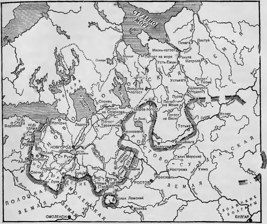 Новгород карта 10 век